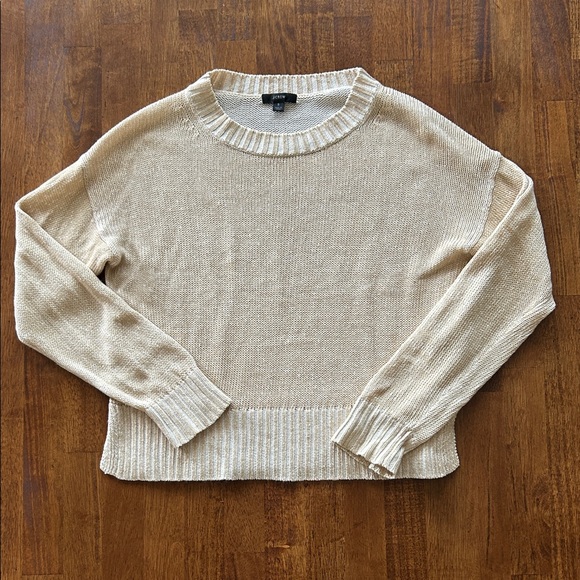 J. Crew Sweaters - J.Crew women’s cotton linen blend lite spring casual preppy sweater size small